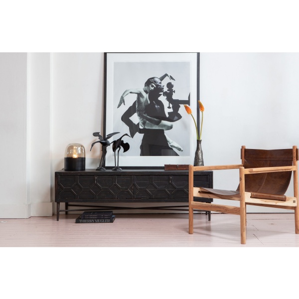 Chill Fauteuil Echt Leer Bruin