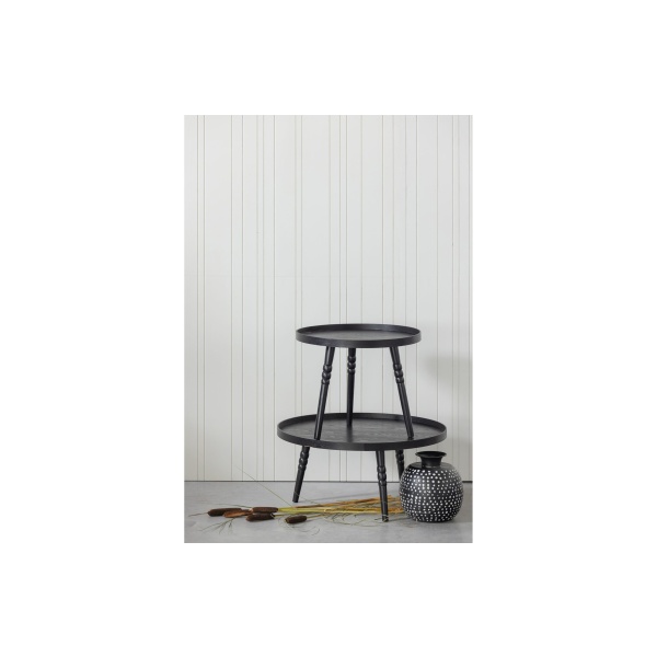 Ponto Bijzettafel Hout Zwart 45xø55