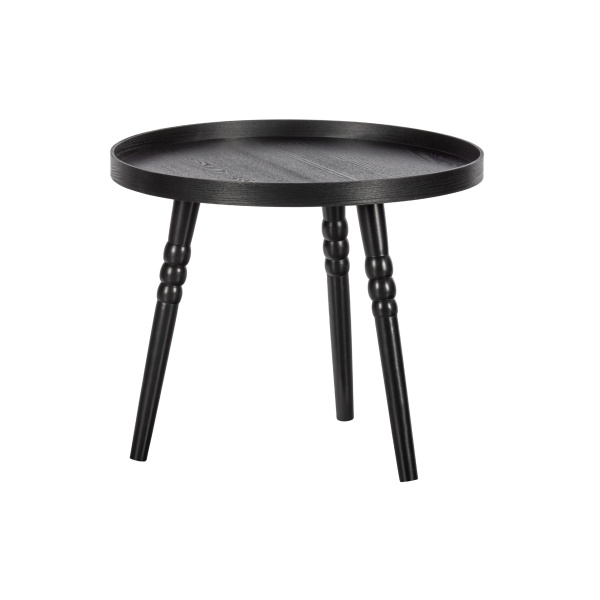 Ponto Bijzettafel Hout Zwart 45xø55