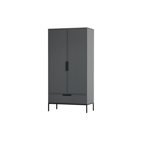 Adam 2-deurs Kast Grenen Steel Grey [fsc]