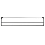 Zeta Wandplank Xl Zwart 80cm