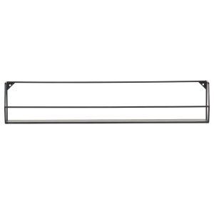 Zeta Wandplank Xl Zwart 80cm