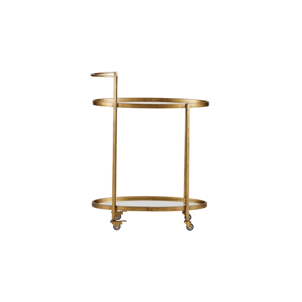 Push Trolley Metaal Antique Brass