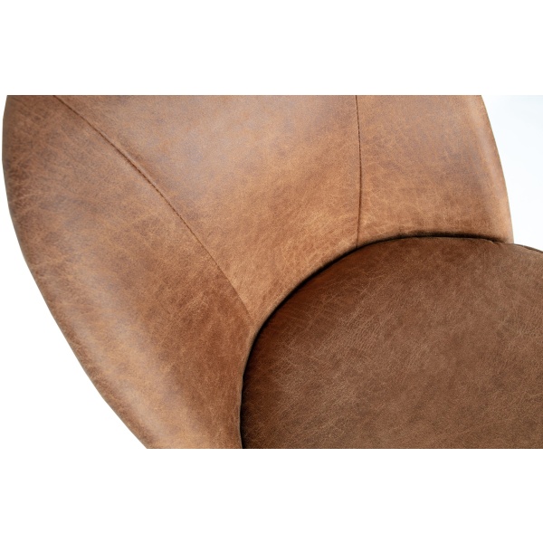 Vogue Eetkamerstoel Leer Cognac