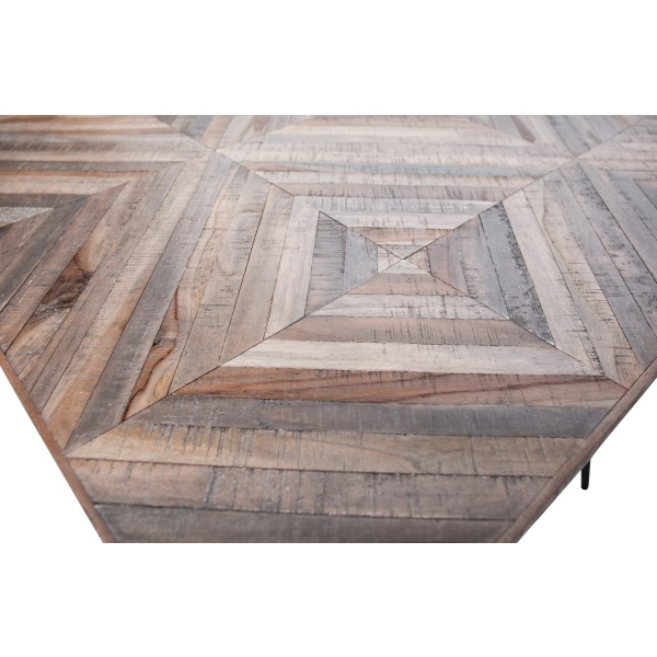 Rhombic Eettafel 180x90cm Hout/metaal