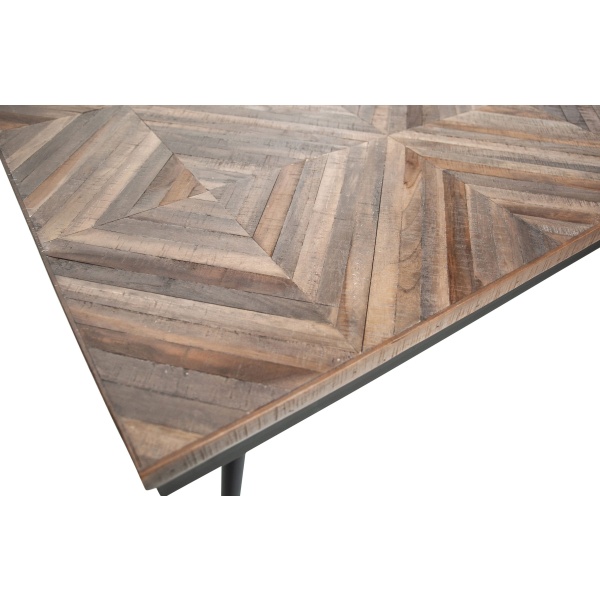 Rhombic Eettafel 180x90cm Hout/metaal