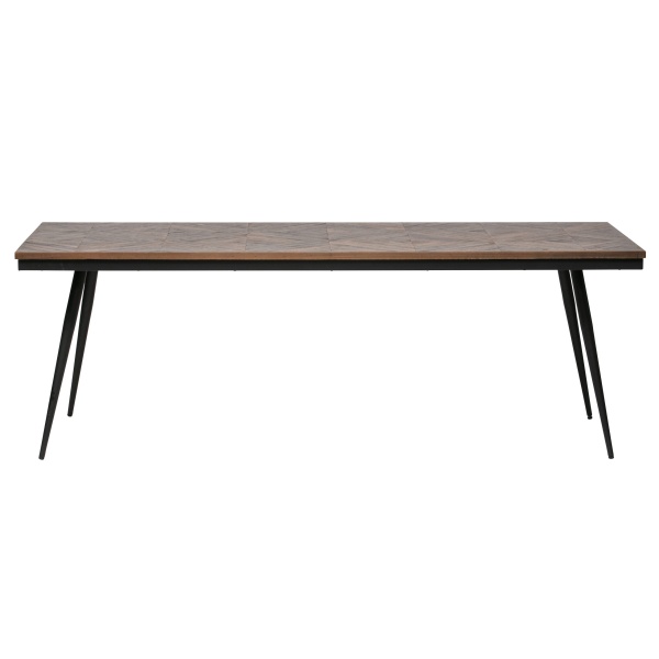 Rhombic Eettafel 220x90cm Hout/metaal