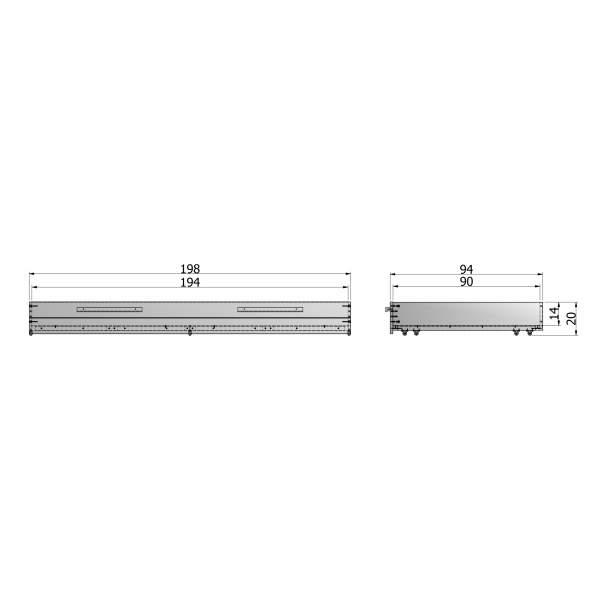 Dennis Matras / Bedlade Steelgrey Geborsteld [fsc]
