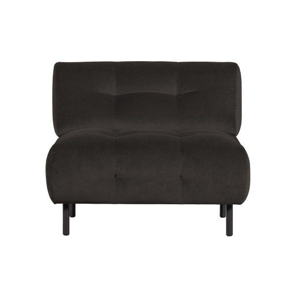 Lloyd Fauteuil Gewassen Fluweel Cast Iron