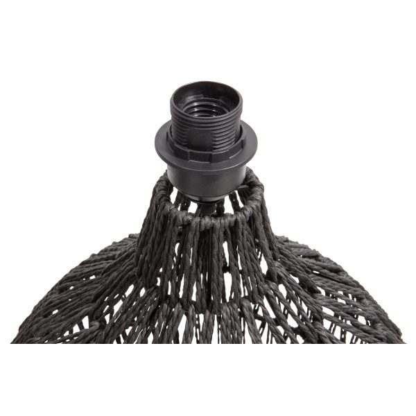 Macy Tafellamp Voet Rattan Look Zwart