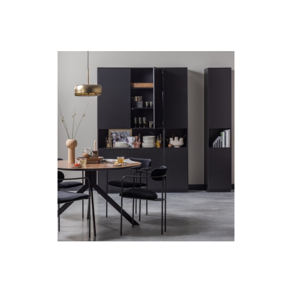 Bruno Eettafel Rond Mdf Walnoot Ø120cm