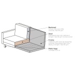 Rodeo Daybed Right Velvet Roest