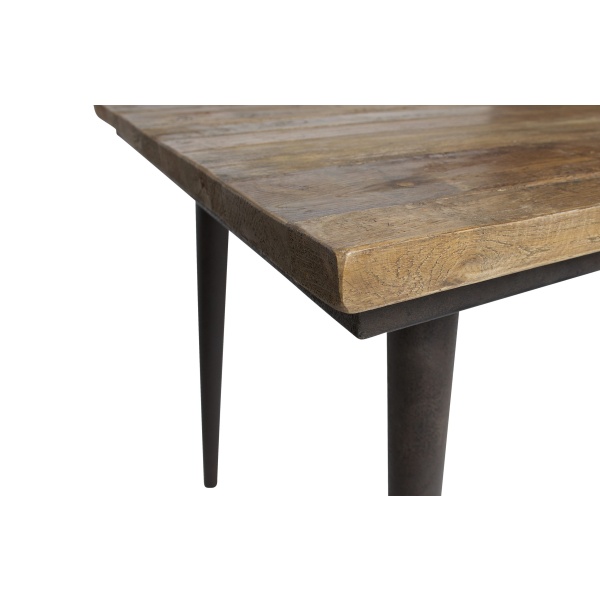 Guild Tafel Naturel Met Zwart Onderstel 180x90