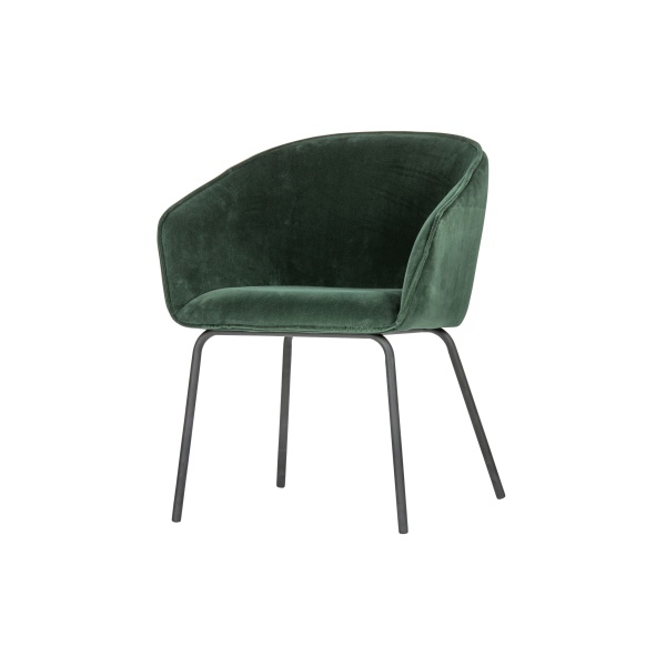 Set V 2 - Sien Eetkamerstoel Fluweel Warm Groen