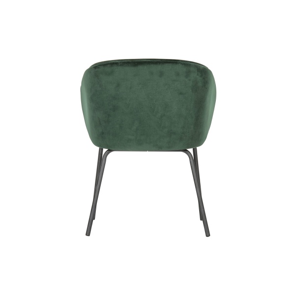Set V 2 - Sien Eetkamerstoel Fluweel Warm Groen