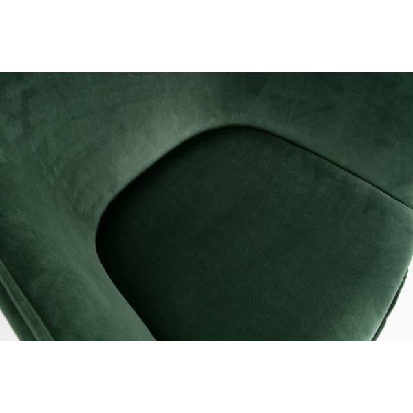 Set V 2 - Sien Eetkamerstoel Fluweel Warm Groen