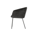 Set V 2 - Sien Eetkamerstoel Fluweel Zwart