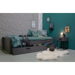 Morris Bed Grenen Leem 90x200cm Excl Lattenbodem [fsc]