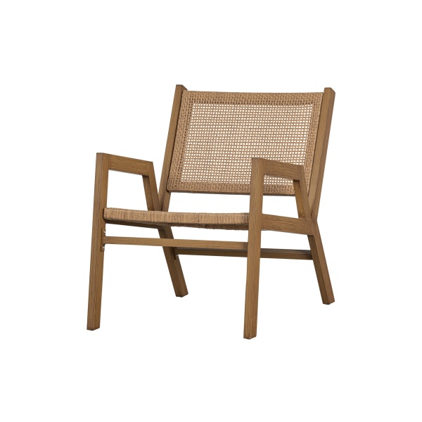 Pem Fauteuil Met Armleuning Aluminium Naturel
