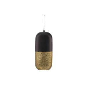 Tirsa Hanglamp 46cm Metaal Zwart Brass