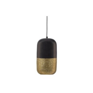 Tirsa Hanglamp 36cm Metaal Zwart Brass