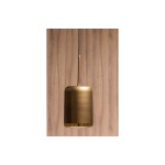 Safa Hanglamp Verticaal Metaal Glas Brass