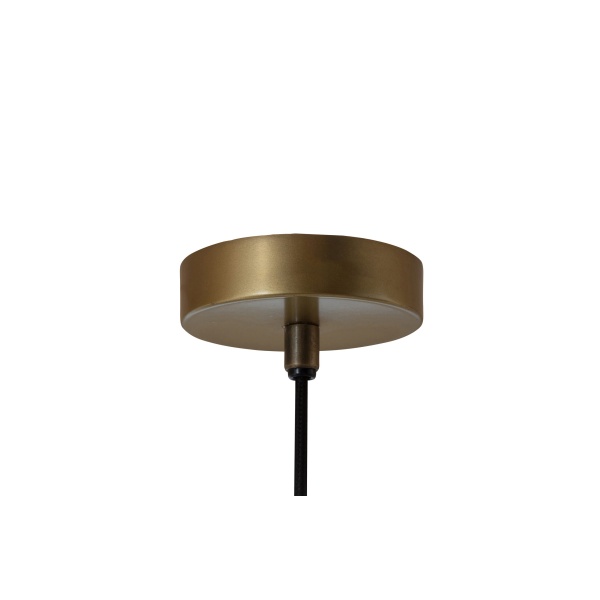 Safa Hanglamp Verticaal Metaal Glas Brass
