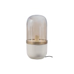 Flora Tafellamp Metaal/glas Grijs