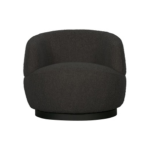 Woolly Draaifauteuil BouclÉ Antraciet