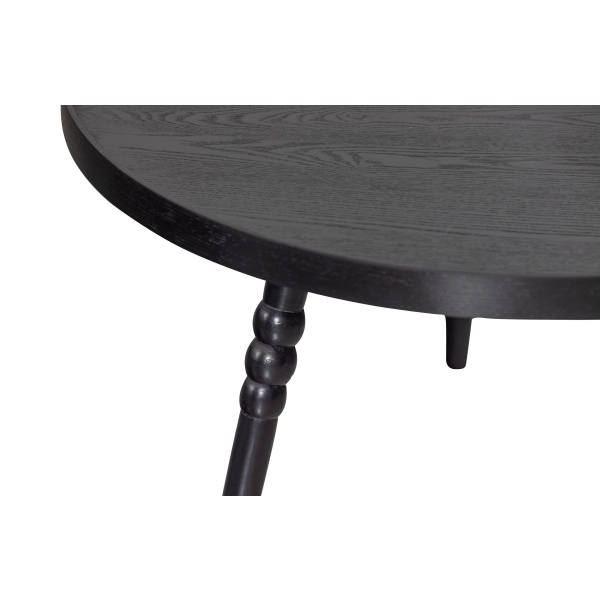 Ponto Bijzettafel Hout Zwart 36xØ75