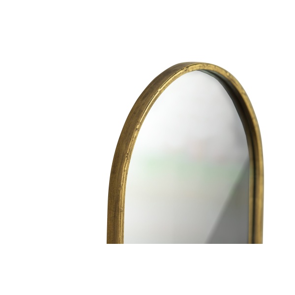Look A Like Spiegel Met Planchet Antique Brass