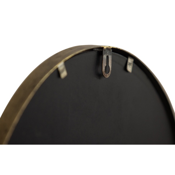 Look A Like Spiegel Met Planchet Antique Brass