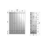 Connect - 3 Drs + Lade - Strokendeur Wit [fsc]