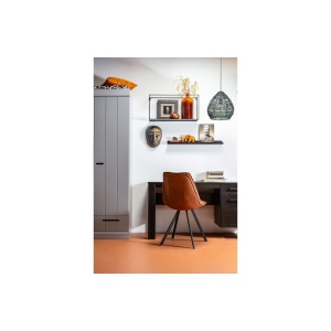 Dennis Bureau Grenen Zwart Geborsteld [fsc]