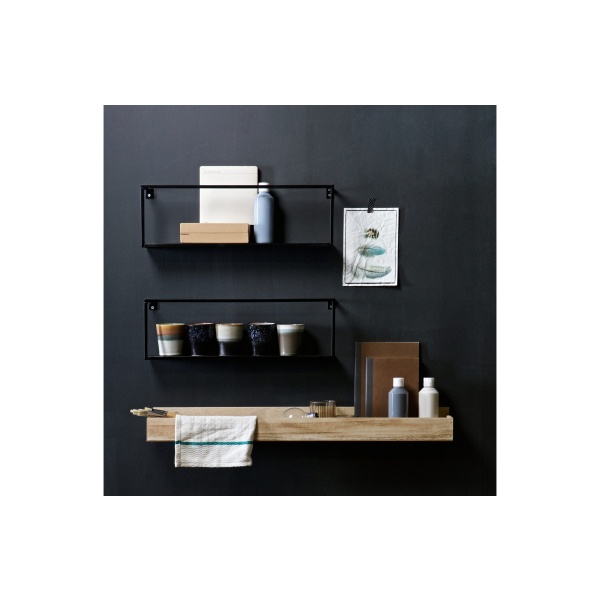 Set V 2 - Meert Wandplank Zwart 50cm