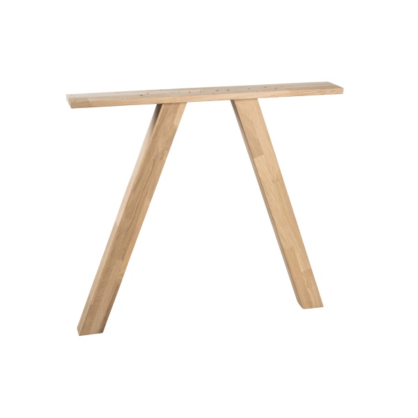 Set V 2 - Tablo 3-standen Poot Vierkant Kd Eiken [fsc]