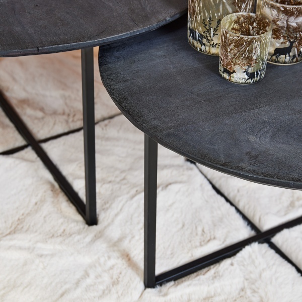 Salontafel Arlington Set van 2 Black