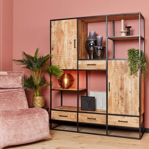 Vakkenkast Denver Mangohout XXL