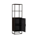Vakkenkast Denver Black Mangohout 1 Deur