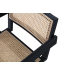 Gunn Eetkamerstoel Rattan / Hout Zwart