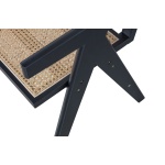 Gunn Eetkamerstoel Rattan / Hout Zwart