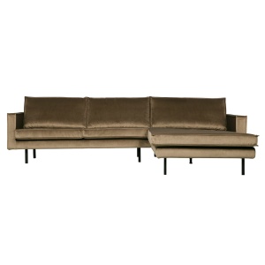 Rodeo Chaise Longue Rechts Velvet Taupe