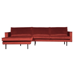 Rodeo Chaise Longue Links Velvet Chestnut