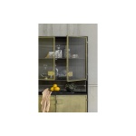 Pack Vitrinekast Metaal Antique Brass / Zwart