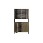 Pack Vitrinekast Metaal Antique Brass / Zwart