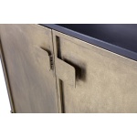 Pack Vitrinekast Metaal Antique Brass / Zwart