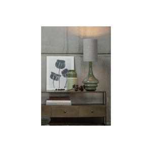 Chunky Lampenkap Soft Canvaslook Grijs Melange