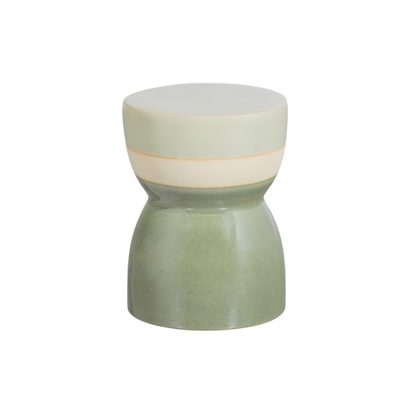 Glazed Bijzettafel Ceramic Jade 43xØ33cm