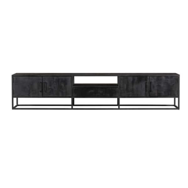 Tv meubel Denver Black 240 cm Mangohout