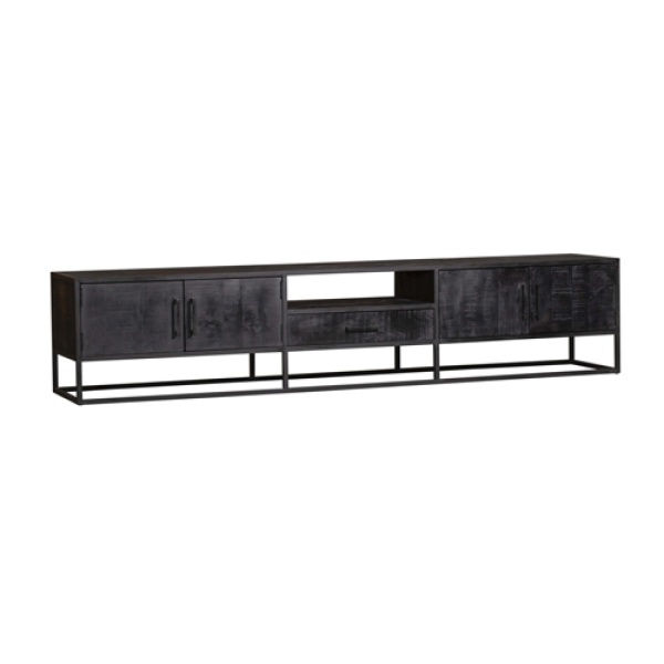 Tv meubel Denver Black 240 cm Mangohout